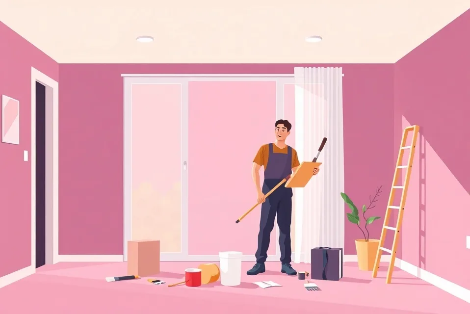 Intérieur rénové après travaux de peinture à Saint-Jean-de-Védas
